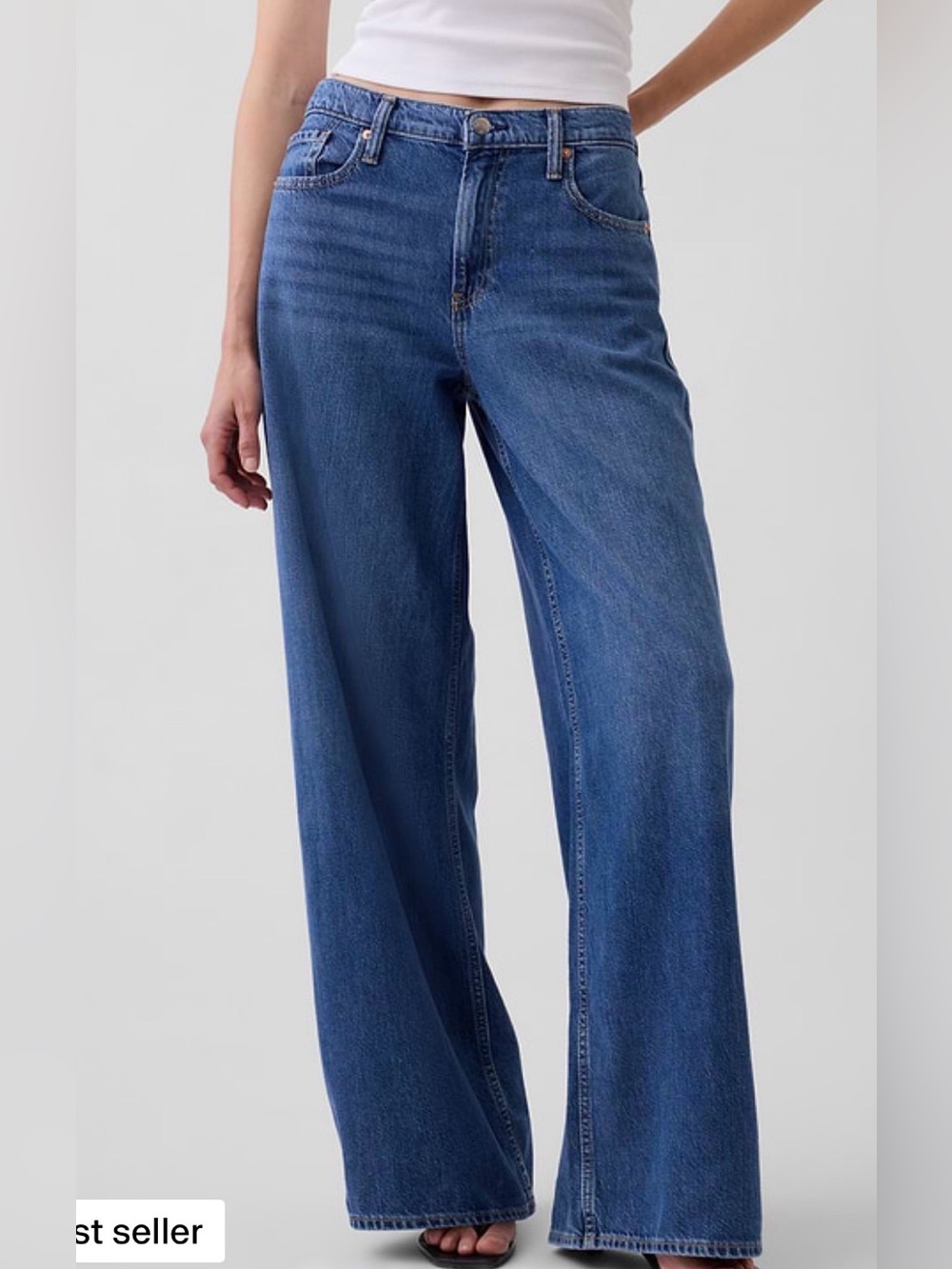 Women Mid Rise UltraSoft Baggy Jeans